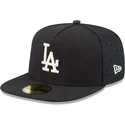 czarna-dopasowana-czapka-z-plaskim-daszkiem-59fifty-day-a-frame-los-angeles-dodgers-mlb-new-era