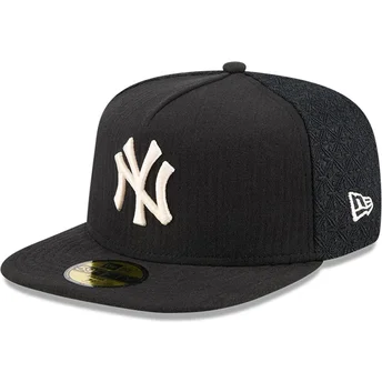Gorra plana negra ajustada 59FIFTY Day A Frame de New York Yankees MLB de New Era