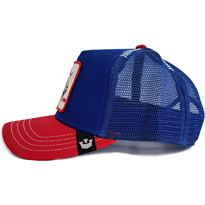 czapka-trucker-niebiesko-czerwona-koza-him-goat-fab-farm-goorin-bros