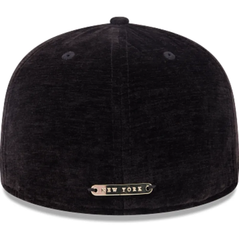 schwarze-enganliegende-59fifty-day-flatcap-der-new-york-yankees-mlb-von-new-era