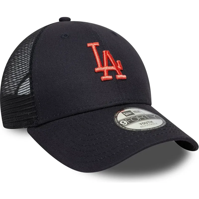 petten-gebogen-marineblauw-verstelbaar-voor-kinderen-9forty-homefield-van-los-angeles-dodgers-mlb-van-new-era