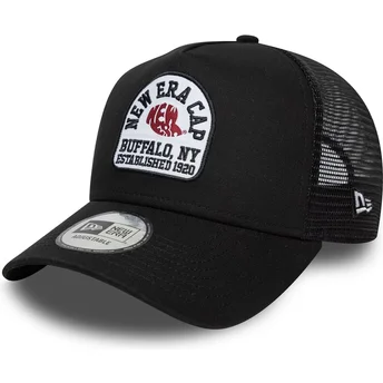 Gorra trucker negra A Frame Cotton Patch de New Era