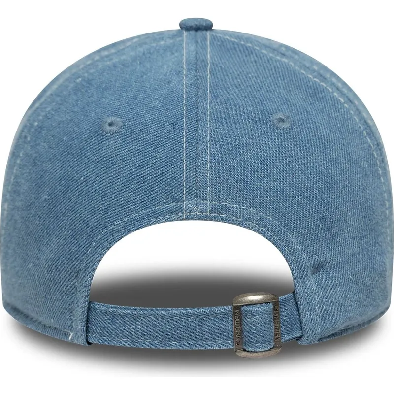petten-gebogen-blauw-verstelbaar-9twenty-denim-van-new-york-yankees-mlb-van-new-era