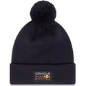 new-era-essential-red-bull-racing-formula-1-navy-blue-beanie-with-pompom