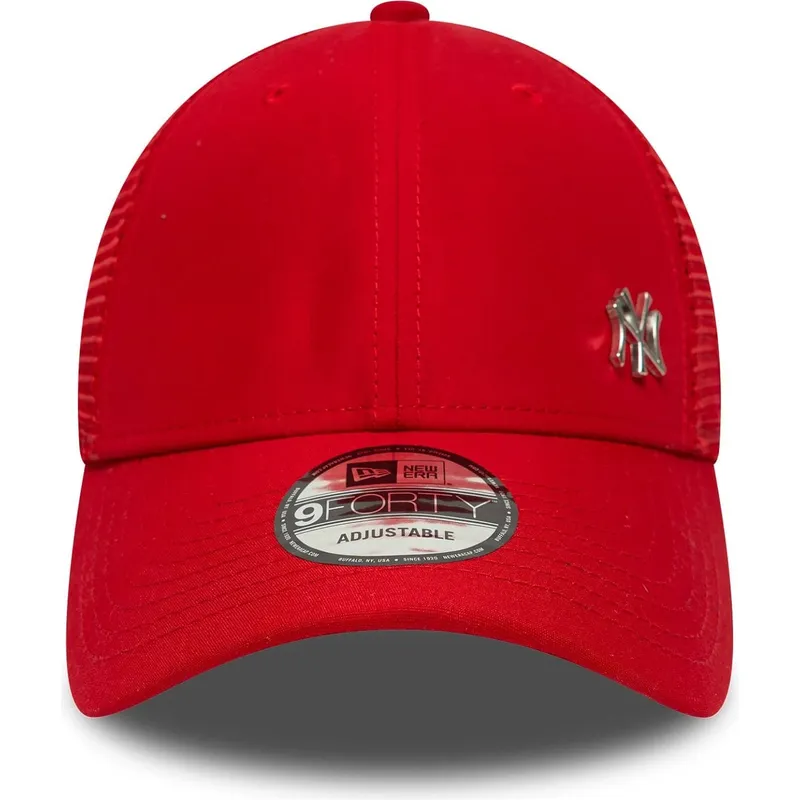 gorra-trucker-roja-ajustable-9forty-flawless-de-new-york-yankees-mlb-de-new-era