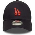 gorra-trucker-azul-marino-ajustable-con-logo-rojo-9forty-homefield-de-los-angeles-dodgers-mlb-de-new-era