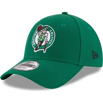Petten gebogen groen verstelbaar voor kinderen 9FORTY The League van Boston Celtics NBA van New Era