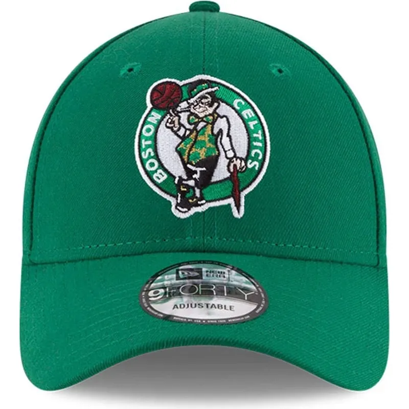 petten-gebogen-groen-verstelbaar-voor-kinderen-9forty-the-league-van-boston-celtics-nba-van-new-era