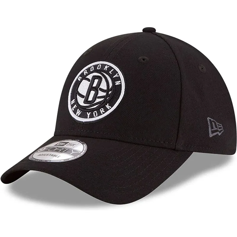 petten-gebogen-zwart-verstelbare-band-voor-kinderen-9forty-the-league-van-brooklyn-nets-nba-van-new-era