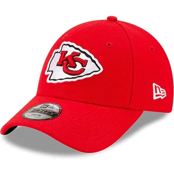 Petten gebogen rood verstelbare band voor kinderen 9FORTY The League van Kansas City Chiefs NFL van New Era