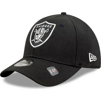 Gorra curva negra ajustable para niño 9FORTY The League de Las Vegas Raiders NFL de New Era