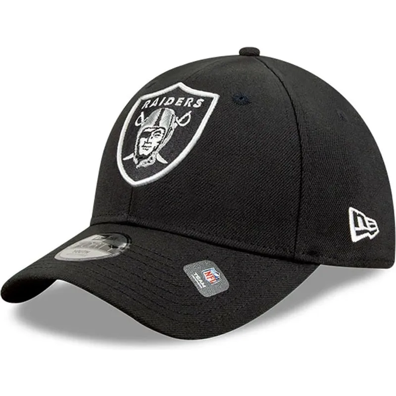 svart-bojd-justerbar-keps-for-barn-9forty-the-league-fran-las-vegas-raiders-nfl-av-new-era