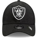 buet-sort-justerbar-kasket-til-born-9forty-the-league-fra-las-vegas-raiders-nfl-fra-new-era