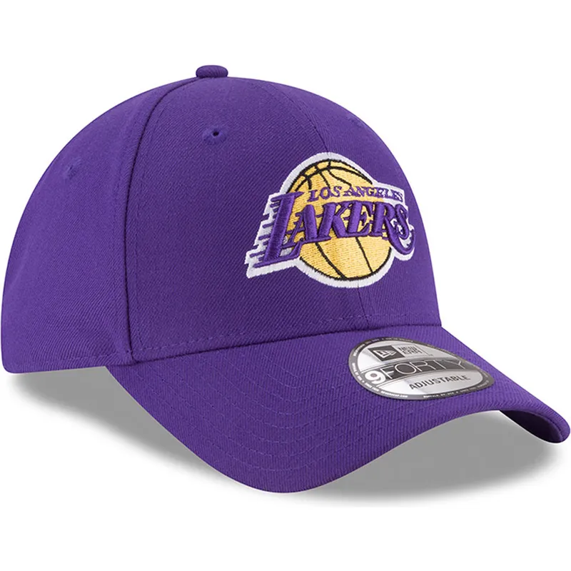 petten-gebogen-violet-verstelbare-band-voor-kinderen-9forty-the-league-van-los-angeles-lakers-nba-van-new-era