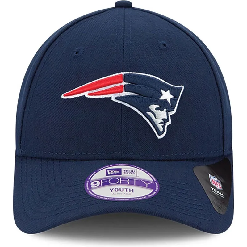 petten-gebogen-marineblauw-verstelbaar-voor-kinderen-9forty-the-league-van-new-england-patriots-nfl-van-new-era