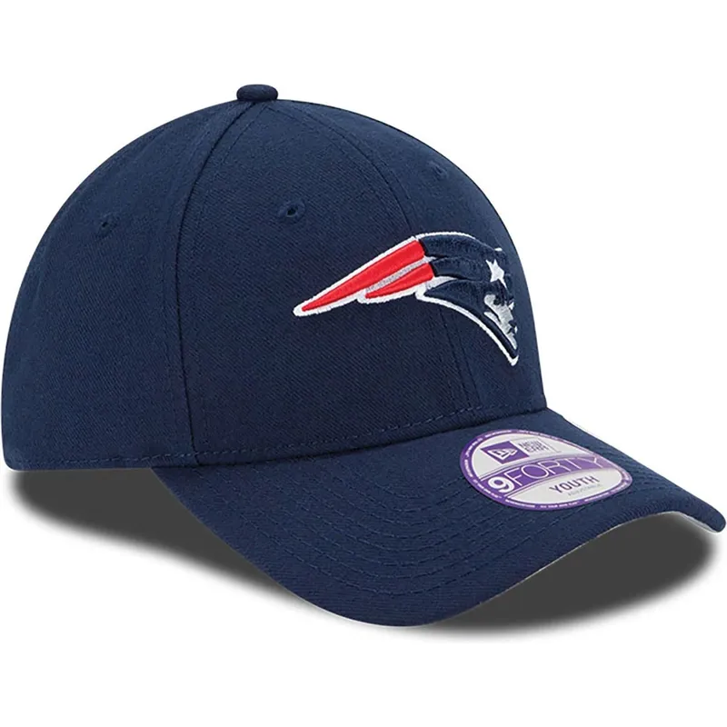petten-gebogen-marineblauw-verstelbaar-voor-kinderen-9forty-the-league-van-new-england-patriots-nfl-van-new-era