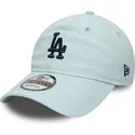 gorra-curva-azul-ajustable-con-logo-azul-marino-9twenty-linen-de-los-angeles-dodgers-mlb-de-new-era