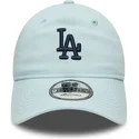 gorra-curva-azul-ajustable-con-logo-azul-marino-9twenty-linen-de-los-angeles-dodgers-mlb-de-new-era
