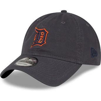 Petten gebogen grijs verstelbare band 9TWENTY Core Classic van Detroit Tigers MLB van New Era
