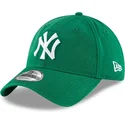 petten-gebogen-groen-verstelbaar-9twenty-core-classic-van-new-york-yankees-mlb-van-new-era