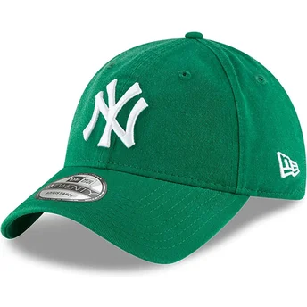 Gorra curva verde ajustable 9TWENTY Core Classic de New York Yankees MLB de New Era