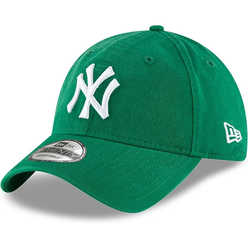 zielona-regulowana-czapka-z-zakrzywionym-daszkiem-9twenty-core-classic-new-york-yankees-mlb-new-era