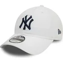 gorra-curva-blanca-ajustable-con-logo-azul-9twenty-core-classic-de-new-york-yankees-mlb-de-new-era