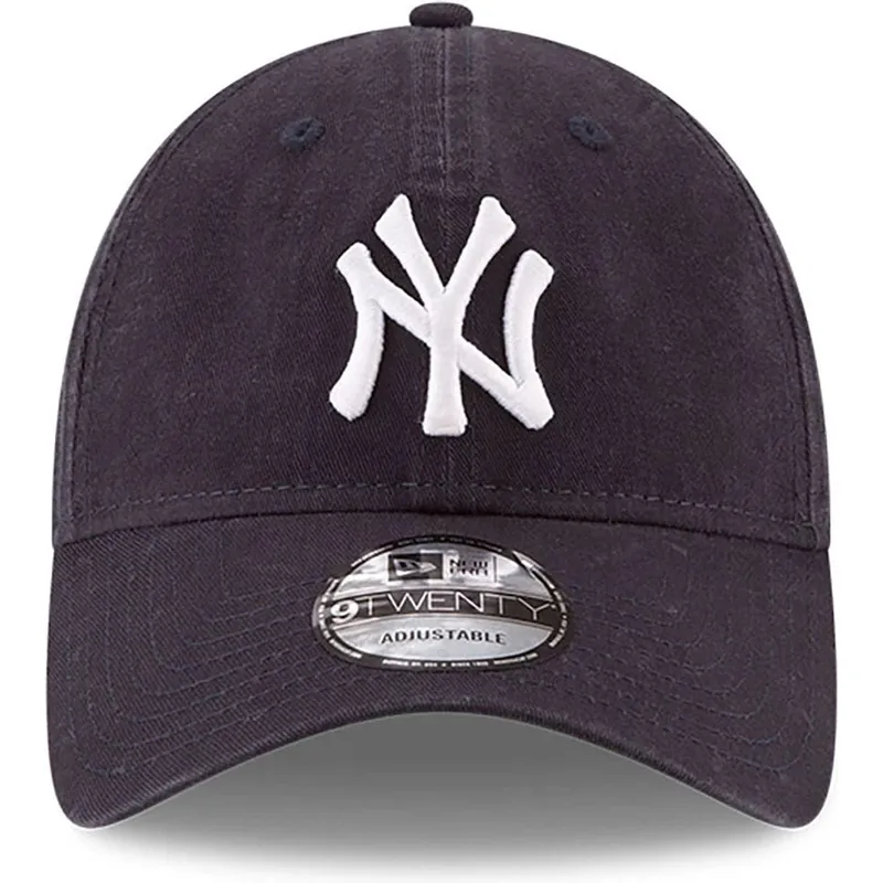 petten-gebogen-marineblauw-verstelbaar-9twenty-core-classic-van-new-york-yankees-mlb-van-new-era
