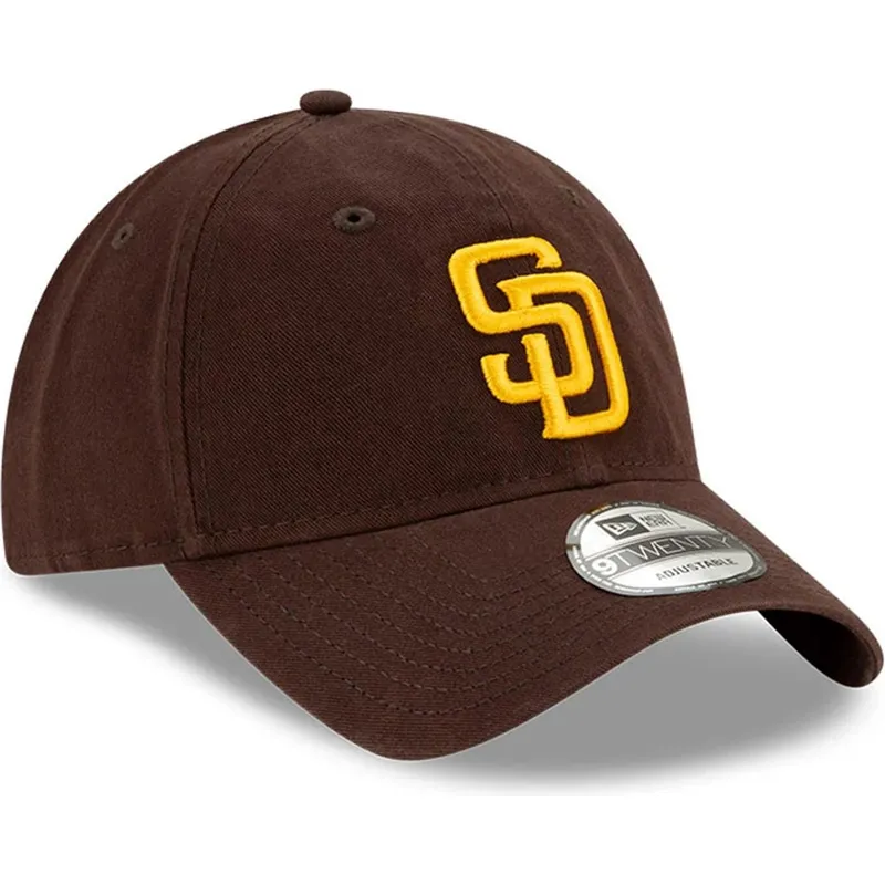 petten-gebogen-bruin-verstelbaar-9twenty-core-classic-van-san-diego-padres-mlb-van-new-era