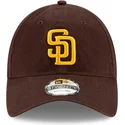 petten-gebogen-bruin-verstelbaar-9twenty-core-classic-van-san-diego-padres-mlb-van-new-era