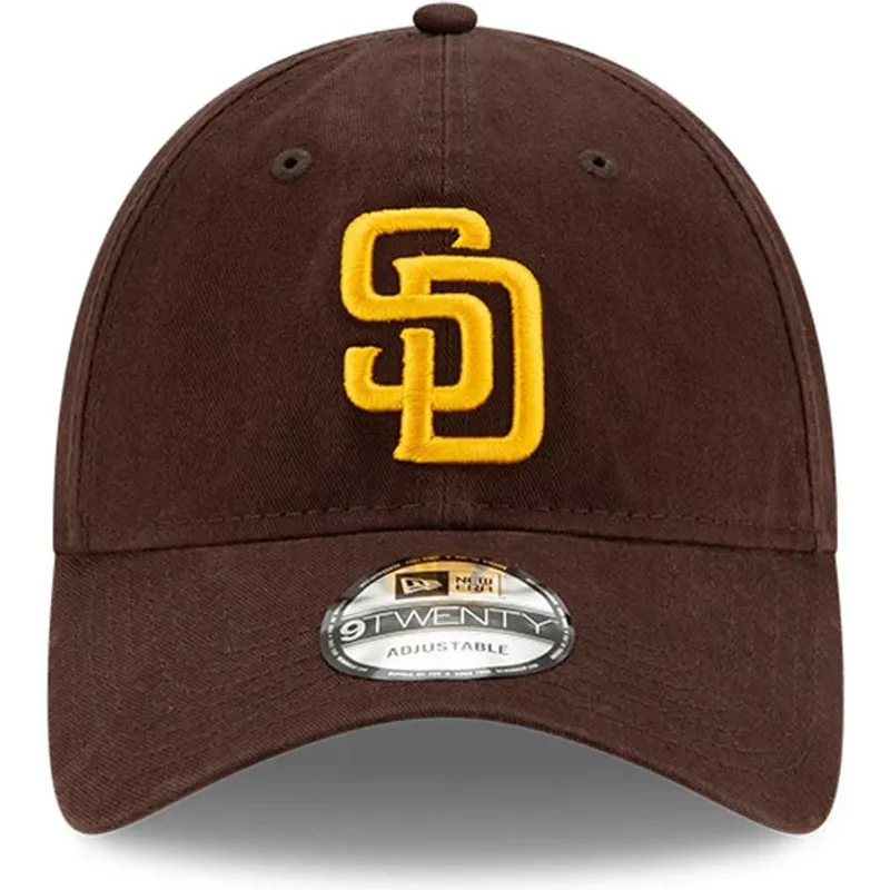 petten-gebogen-bruin-verstelbaar-9twenty-core-classic-van-san-diego-padres-mlb-van-new-era
