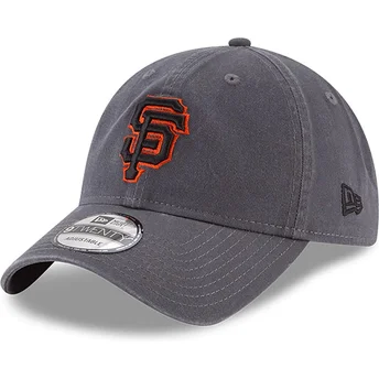 Petten gebogen grijs verstelbaar 9TWENTY Core Classic van San Francisco Giants MLB van New Era
