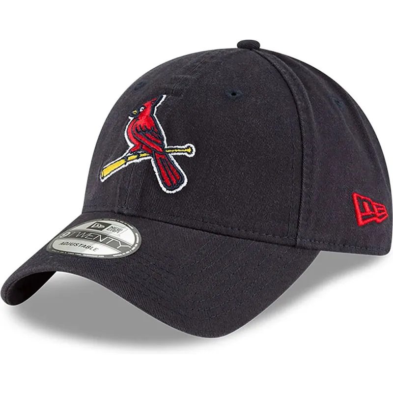 marineblaue-verstellbare-gebogene-kappe-9twenty-core-classic-der-st-louis-cardinals-mlb-von-new-era