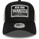 new-era-new-york-yankees-mlb-a-frame-patch-schwarz-weiss-trucker-cap