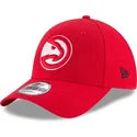 atlanta-hawks-nba-9forty-the-league-verstellbare-rote-curved-cap-von-new-era