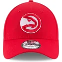cappellino-curvo-rosso-regolabile-9forty-the-league-degli-atlanta-hawks-nba-di-new-era