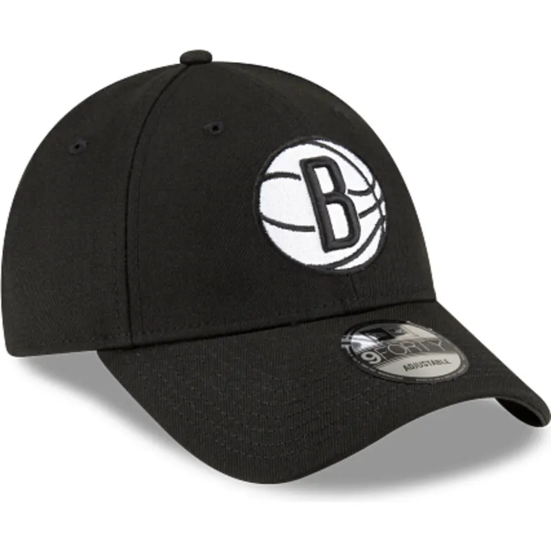 cappellino-curvo-nero-regolabile-9forty-the-league-di-brooklyn-nets-nba-di-new-era