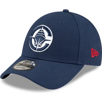 Petten gebogen marineblauw verstelbaar 9FORTY The League van Los Angeles Clippers NBA van New Era