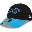 justerbar-9forty-the-league-sort-og-bla-buet-kasket-fra-carolina-panthers-nfl-af-new-era