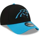 justerbar-sort-og-bla-buet-kasket-9forty-the-league-fra-carolina-panthers-nfl-fra-new-era