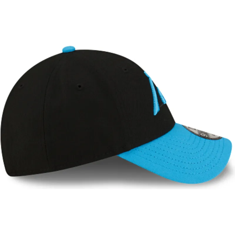 cappellino-curvo-nero-e-blu-regolabile-9forty-the-league-di-carolina-panthers-nfl-di-new-era