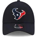 justerbar-marinebla-kurvet-kasket-9forty-the-league-fra-houston-texans-nfl-fra-new-era