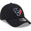 justerbar-marinebla-kurvet-kasket-9forty-the-league-fra-houston-texans-nfl-fra-new-era