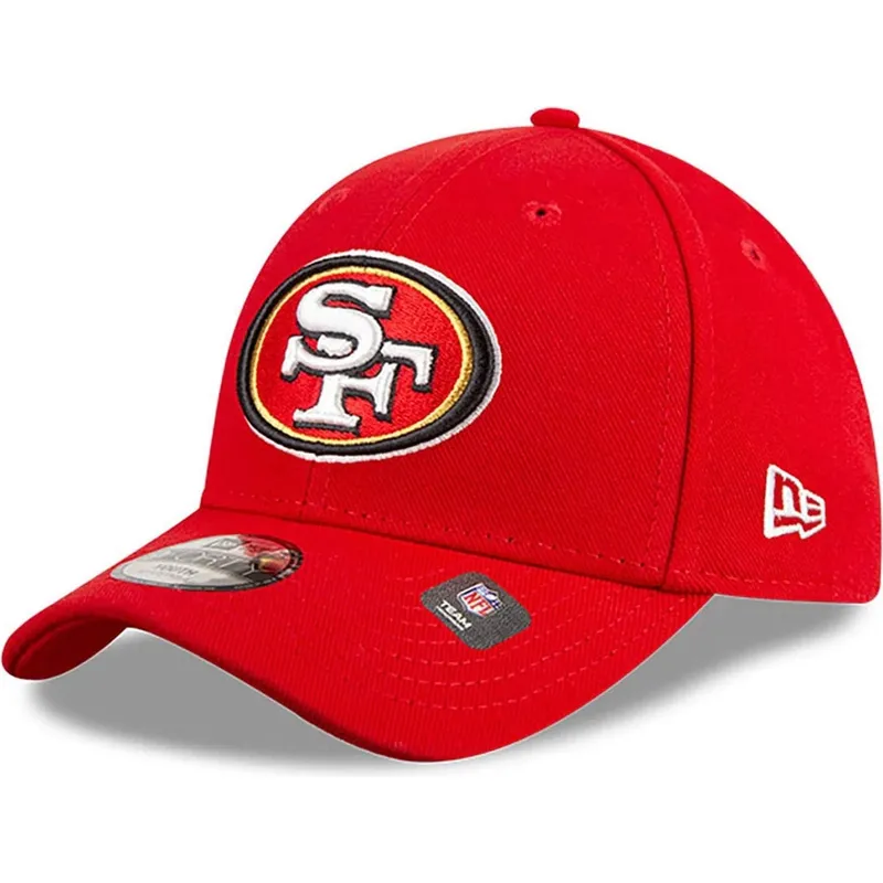 san-francisco-49ers-nfl-new-era-9forty-the-league-justerbar-rod-buet-kasket-til-drenge