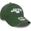 gorra-curva-verde-ajustable-9twenty-washed-distress-de-new-york-jets-nfl-de-new-era