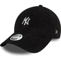 gorra-curva-negra-ajustable-para-mujer-9forty-borg-de-new-york-yankees-mlb-de-new-era