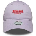 justerbar-lilla-trucker-kasket-til-kvinder-9twenty-city-of-miami-cities-and-beaches-fra-new-era