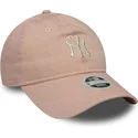 new-york-yankees-mlb-new-era-9twenty-dye-denim-rosa-justerbar-kurvad-keps-for-kvinnor