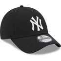 petten-gebogen-zwart-verstelbare-band-9forty-metallic-van-new-york-yankees-mlb-van-new-era