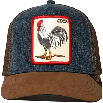 Goorin Bros. Rooster Big Strut Brown and Denim Trucker Hat